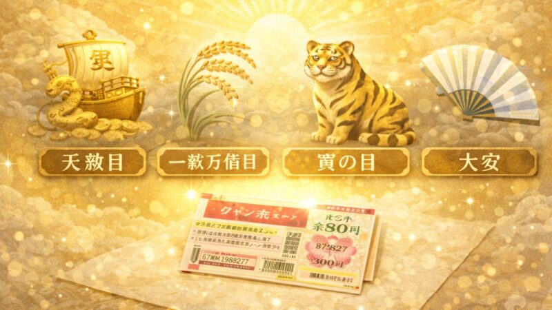 宝くじで当たるジンクスになる吉日の優先順位