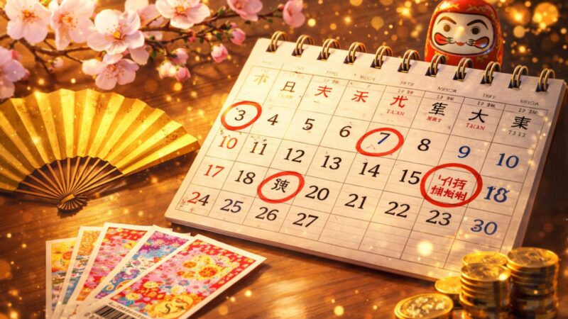 宝くじの「当たりやすい」と言われるタイミング