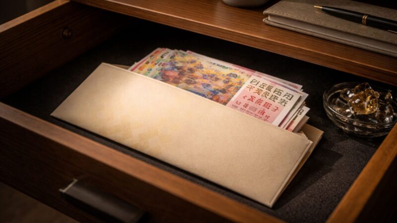 宝くじの正しい保管方法