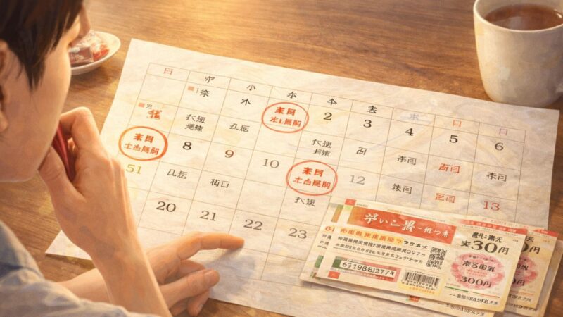 宝くじの吉日で買うときに注意したいこと