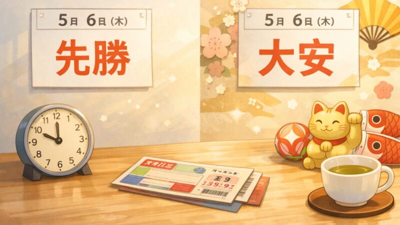 宝くじを買うなら先勝と大安はどっちがいい？