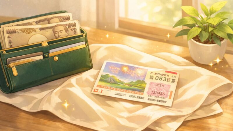 宝くじで当たる人の買い方を金運アップの視点で見る